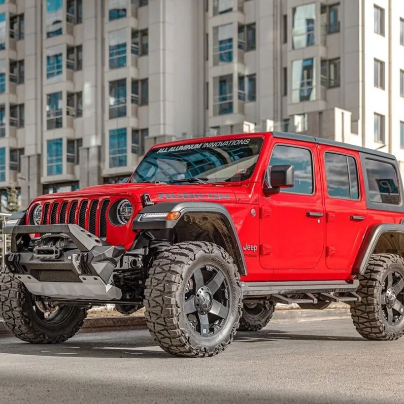 СИЛОВЫЕ ПОРОГИ RIVAL (СО СТУПЕНЬКАМИ) ДЛЯ JEEP WRANGLER JL (5 ДВЕРЕЙ) - Силовые пороги