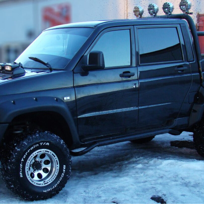 Расширители колесных арок UAZ Patriot Pickup (с накладками на бампер) - Расширители арок - ГАЗ - UAZ Патриот