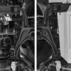ЗАЩИТА КАРТЕРА RIVAL АЛЮМИНИЕВАЯ ДЛЯ MERCEDES-BENZ G-CLASS (2018+) (СЕРАЯ) - Защита днища - MERCEDES-BENZ - Mercedes-Benz G-Class