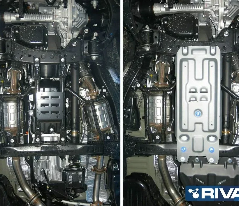 ЗАЩИТА КПП RIVAL АЛЮМИНИЕВАЯ ДЛЯ TOYOTA LAND CRUISER 200 (2007+) - Защита днища - TOYOTA - Toyota Land Cruiser