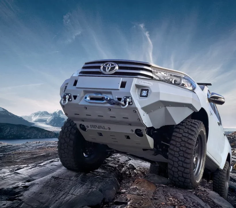 ЗАЩИТА КПП RIVAL АЛЮМИНИЕВАЯ ДЛЯ TOYOTA HILUX (2015+) - Защита днища - TOYOTA - Toyota Hilux