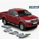 ЗАЩИТА КПП RIVAL АЛЮМИНИЕВАЯ ДЛЯ TOYOTA HILUX (2007-2015) - Защита днища - TOYOTA - Toyota Hilux