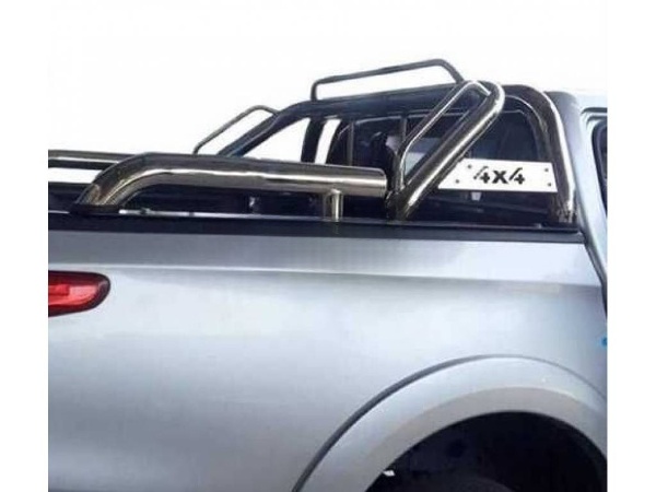 Дуга кузова двойная с защитой стекла на Mitsubishi L200 (2015-) - Дуги в кузов