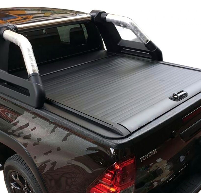 Крышка жесткая ROLL-B DELUXAUTO роллета выдвижная - Крышки и тенты кузова - TOYOTA - Toyota Hilux