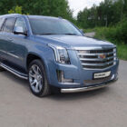 Защита передняя нижняя (овальная) 75х42 мм для CADILLAC Escalade 2015- - Экстерьер - CADILLAC - Cadillac Escalade