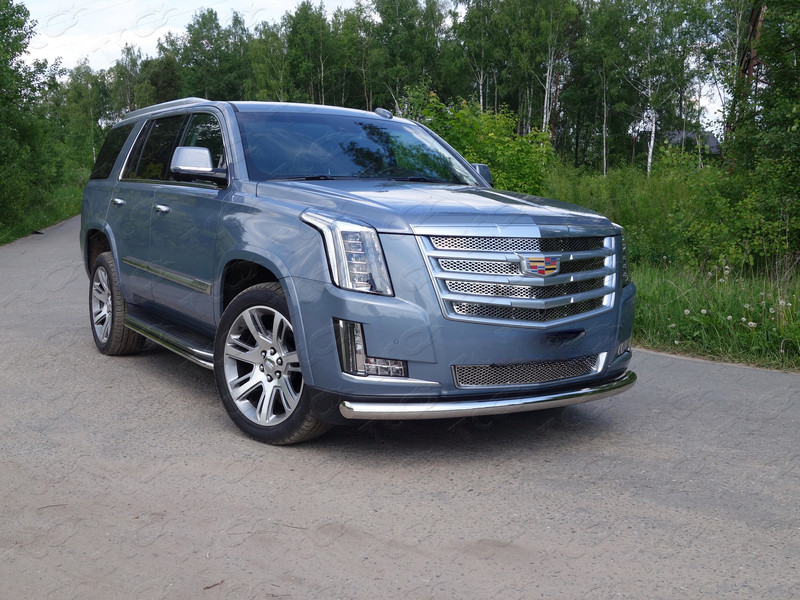 Защита передняя нижняя 76,1 мм для CADILLAC Escalade 2015- - Экстерьер - CADILLAC - Cadillac Escalade