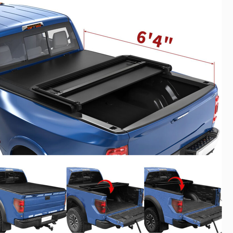 Крышка мягкая S3 DELUXAUTO 3х секционная складная (168 см.) - Крышки и тенты кузова - DODGE - Dodge Ram
