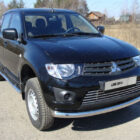 Защита передняя нижняя 76,1 мм для MITSUBISHI L200 (Long) 2014-2015 - Экстерьер - MITSUBISHI - Mitsubishi L200