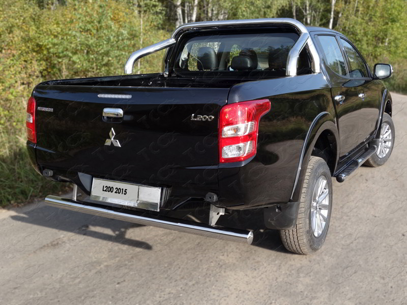 Защита задняя (центральная) 76,1 мм для MITSUBISHI L200 2015-2018 - Защита днища - MITSUBISHI - Mitsubishi L200