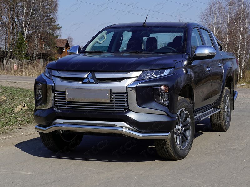 Тюнинг для MITSUBISHI L200 2019- \ Защита передняя (волна) 76,1 мм - Силовые бамперы - MITSUBISHI - Mitsubishi L200