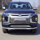 Тюнинг для MITSUBISHI L200 2019- \ Защита передняя нижняя (с ДХО) 76,1 мм - Силовые бамперы - MITSUBISHI - Mitsubishi L200