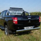 Тюнинг для MITSUBISHI L200 2019- \ Защита задняя центральная 120х60 мм - Силовые бамперы - MITSUBISHI - Mitsubishi L200
