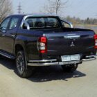 Тюнинг для MITSUBISHI L200 2019- \ Защита задняя (уголки двойные) 76,1/42,4 мм (на автомобиль без бампера) - Силовые бамперы - MITSUBISHI - Mitsubishi L200