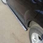 Пороги овальные с проступью 75×42 мм для MITSUBISHI Outlander 2012-2014 - Силовые пороги