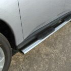 Пороги овальные с накладкой 120х60 мм для MITSUBISHI Outlander 2012-2014 - Силовые пороги