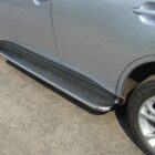 Пороги с площадкой (нерж. лист) 42,4 мм для MITSUBISHI Outlander 2014-2015 - Силовые пороги
