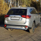 Защита задняя (овальная) 75х42 мм для MITSUBISHI Outlander 2018- - Экстерьер - MITSUBISHI - Mitsubishi Outlander