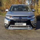 Защита передняя нижняя (с ДХО) 60,3 мм для MITSUBISHI Outlander 2018- - Экстерьер - MITSUBISHI - Mitsubishi Outlander