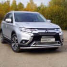Защита передняя нижняя (длинная) 60,3 мм для MITSUBISHI Outlander 2018- - Экстерьер - MITSUBISHI - Mitsubishi Outlander