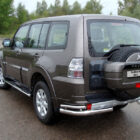 Защита задняя (уголки двойные) 76,1/42,4 мм для MITSUBISHI Pajero IV 2011-2014 - Экстерьер - MITSUBISHI - Mitsubishi Pajero