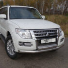 Защита передняя нижняя 76,1 мм для MITSUBISHI Pajero IV 2014- - Экстерьер - MITSUBISHI - Mitsubishi Pajero