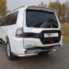 Защита задняя (уголки) 76,1 мм для MITSUBISHI Pajero IV 2014- - Экстерьер - MITSUBISHI - Mitsubishi Pajero