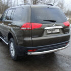 Защита задняя центральная (овальная) 75х42 мм для MITSUBISHI Pajero Sport 2013-2015 - Экстерьер - MITSUBISHI - Mitsubishi Pajero Sport