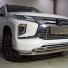 Защита передняя нижняя (двойная) 76,1/42,4 мм для MITSUBISHI Pajero Sport 2021- - Экстерьер - MITSUBISHI - Mitsubishi Pajero Sport