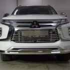 Защита передняя нижняя (овальная с ДХО) 75х42 мм для MITSUBISHI Pajero Sport 2021- - Экстерьер - MITSUBISHI - Mitsubishi Pajero Sport