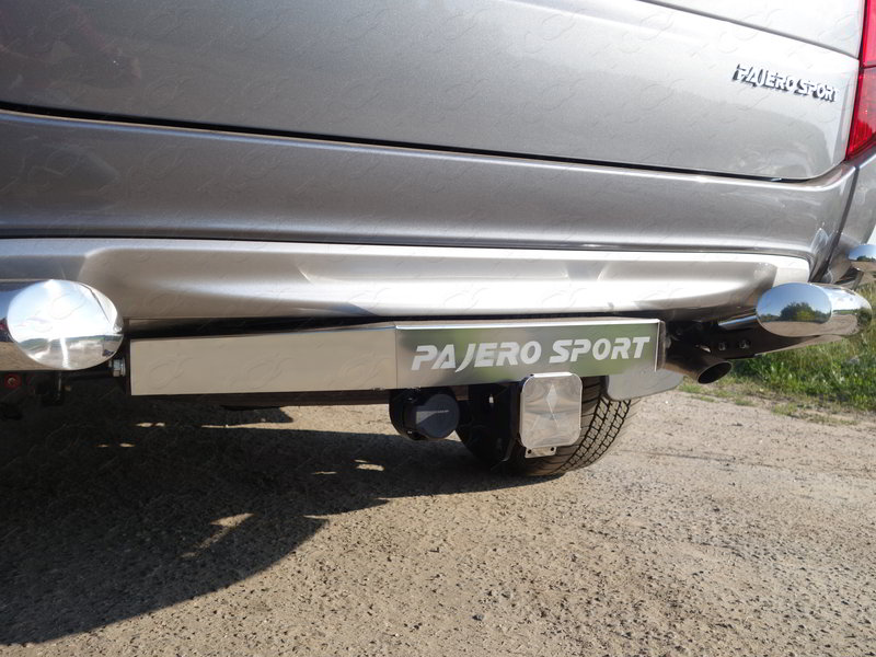 Фаркоп (надпись Pajero Sport, шар E) для MITSUBISHI Pajero Sport 2016-2020 - Фаркопы - MITSUBISHI - Mitsubishi Pajero Sport