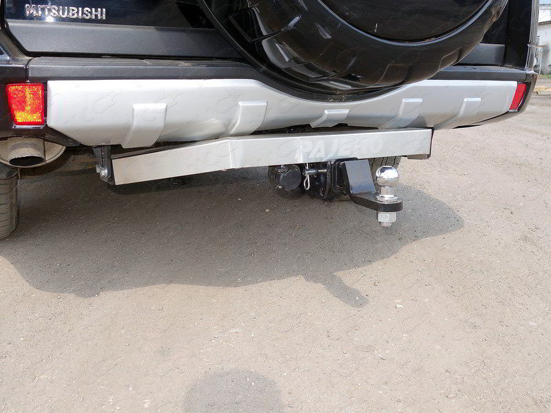 Фаркоп (надпись Pajero, шар E нерж.) для MITSUBISHI Pajero IV 2011-2014 - Фаркопы - MITSUBISHI - Mitsubishi Pajero
