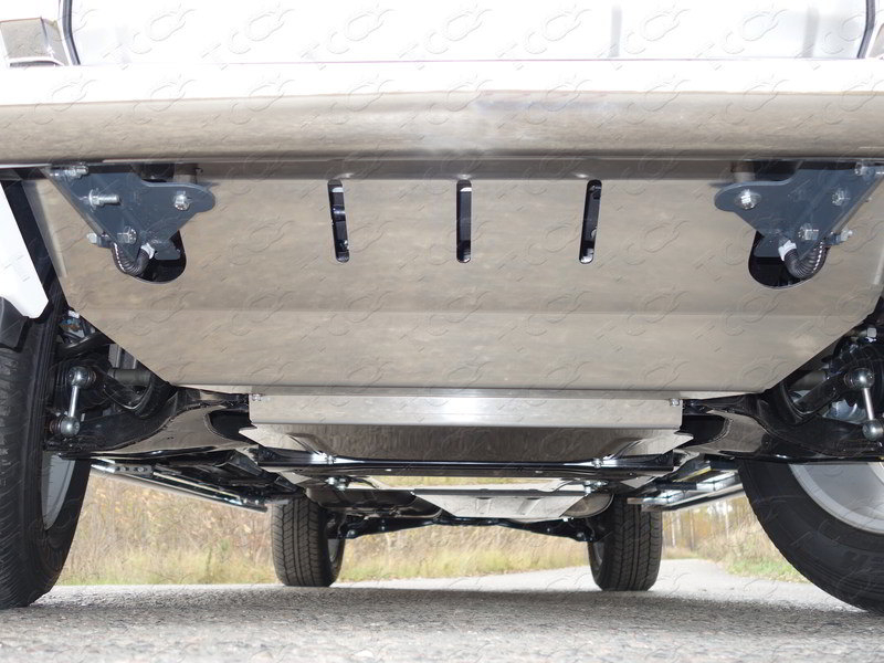 Защита картера (алюминий) 4мм для MITSUBISHI Pajero IV 2011-2014 - Защита днища - MITSUBISHI - Mitsubishi Pajero