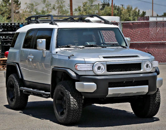 FJ Cruiser Оптика линзованная, LED ДХО с динамичным поворотником, хром, комплект - Доп. свет - TOYOTA - Toyota FJ Cruiser