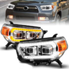 4Runner 10-13 Оптика линзованная с динамическими поворотниками, хром, комплект - Доп. свет - TOYOTA - Toyota 4Runner