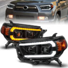 4Runner 10-13 Оптика линзованная с динамическими поворотниками, черные, комплект - Доп. свет - TOYOTA - Toyota 4Runner