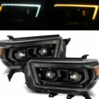 4Runner 10-13 Оптика линзованная V2, LED ДХО с поворотником, черная, комплект - Доп. свет - TOYOTA - Toyota 4Runner