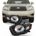 Highlander 08-10 Оптика под галоген, черная, комплект - Доп. свет - TOYOTA - Toyota Highlander