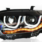 Highlander 07-10 Оптика линзованная, с LED ДХО U-style, комплект - Доп. свет - TOYOTA - Toyota Highlander
