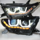 Highlander 10-13 Оптика линзованная, с LED ДХО U-style, комплект - Доп. свет - TOYOTA - Toyota Highlander
