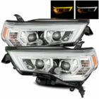 4Runner 14-20 Оптика линзованная V2, LED ДХО с поворотником, хром, комплект - Доп. свет - TOYOTA - Toyota 4Runner