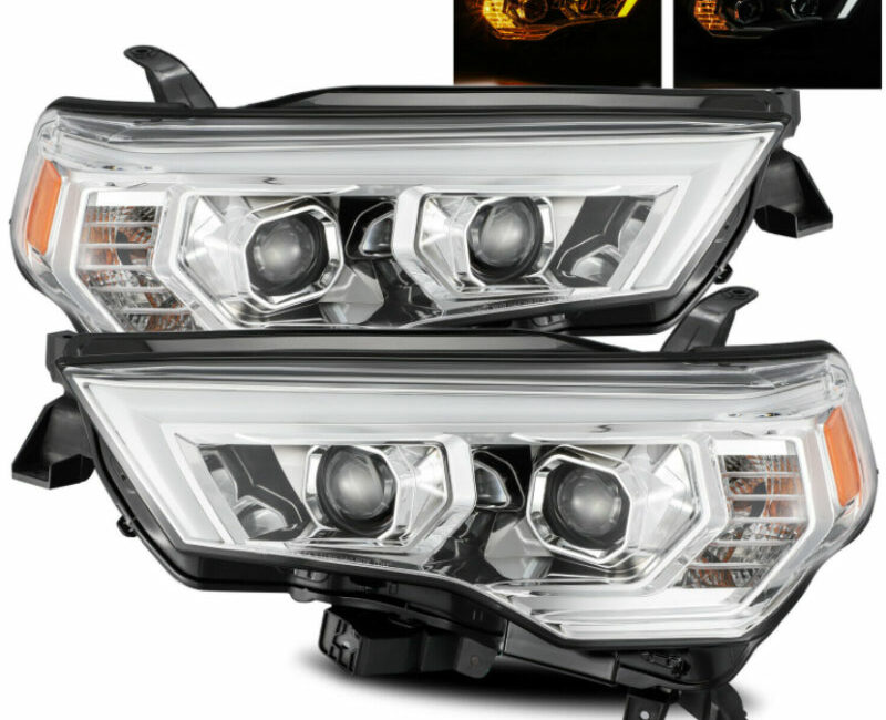 4Runner 14-20 Оптика линзованная V2, LED ДХО с поворотником, хром, комплект - Доп. свет - TOYOTA - Toyota 4Runner