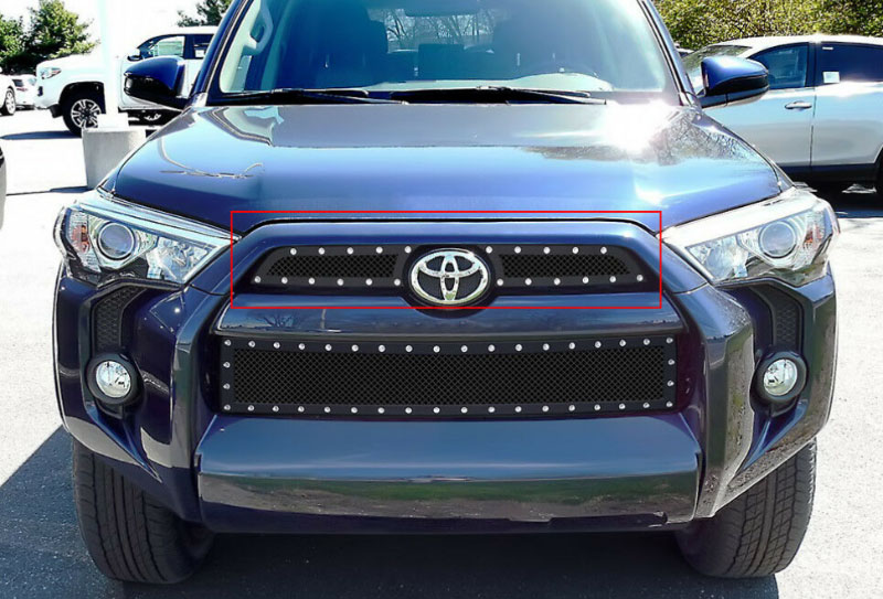 4Runner 14-19 Решетки радиатора V2, черная нержавейка, сетка 1,8 мм, 2 части - Экстерьер - TOYOTA - Toyota 4Runner