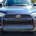 4Runner 14-19 Решетка переднего бампера V2, черная нержавейка, сетка 1,8 мм - Экстерьер - TOYOTA - Toyota 4Runner