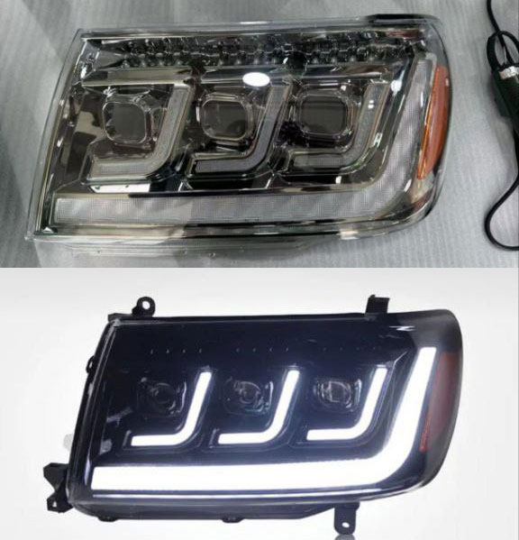 Land Cruiser 100 03-07 Оптика хром DRL - Доп. свет - TOYOTA - Toyota Highlander
