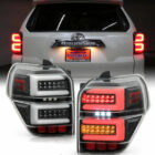 4Runner 10-20 Фонари диодные V2, с белыми трубками, с последовательными поворотниками, черные, комплект - Доп. свет - TOYOTA - Toyota 4Runner