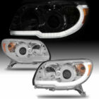 4Runner 06-09 Оптика линзованная с LED ДХО, хром, комплект - Доп. свет - TOYOTA - Toyota 4Runner