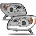 4Runner 06-09 Оптика линзованная с LED ДХО, хром, комплект - Доп. свет - TOYOTA - Toyota 4Runner