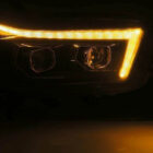 4Runner 10-13 Оптика линзованная V2, LED ДХО с поворотником, черная с хромом, комплект - Доп. свет - TOYOTA - Toyota 4Runner
