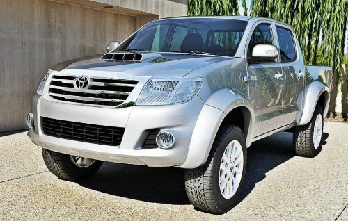 Hilux VII 12-15 Комплект расширителей арок, стеклопластик, 6 частей, расширение перед +7 зад +6 см - Расширители арок - TOYOTA - Toyota Hilux