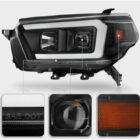 4Runner 10-13 Оптика линзованная, с LED ДХО, черная, комплект - Доп. свет - TOYOTA - Toyota 4Runner